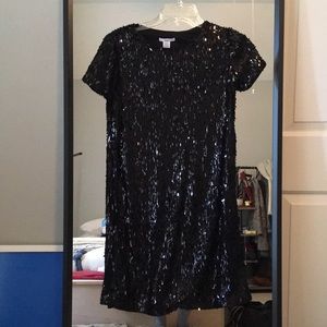 Bar III black sequin dress, XS